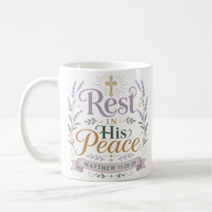 Ruhe in seinem Frieden Religiöser christlicher Spr Kaffeetasse
