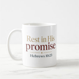 Ruhe in Seinem Versprechen Inspirierendes Schriftz Kaffeetasse