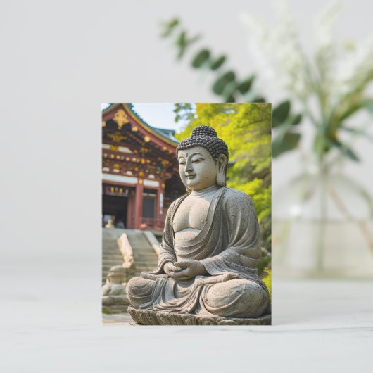 Ruhe in Stein Postkarte (Stehend Vorderseite)