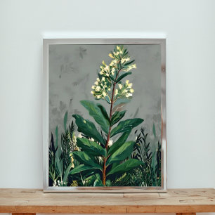 Ruhe in Weiß: Ein Feld der Milchwirtschaft Fotodruck