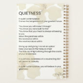 Ruhe Inspiration geschriebenes Word Gedicht Planer (Rückseite)