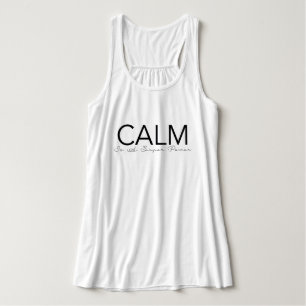 Ruhe ist eine Superkraft Yoga-Typografie Tank Top