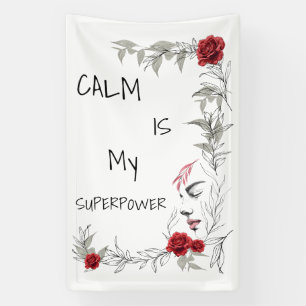 Ruhe ist mein Superheld Selbstvertrauen & Zuvers Banner