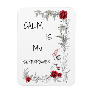 Ruhe ist mein Superheld Selbstvertrauen & Zuvers Magnet
