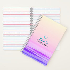 Ruhe ist produktiv – Minimalistisches Motivationsn Notizblock