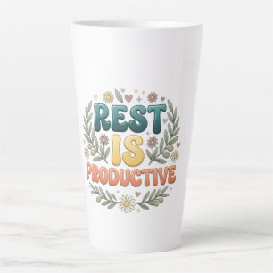 Ruhe ist produktiv Selbstfürsorge & Inspiration Milchtasse
