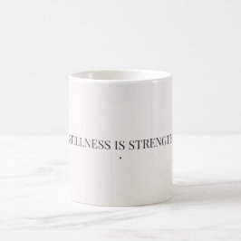 Ruhe ist Stärke Minimalistischer Becher Kaffeetasse