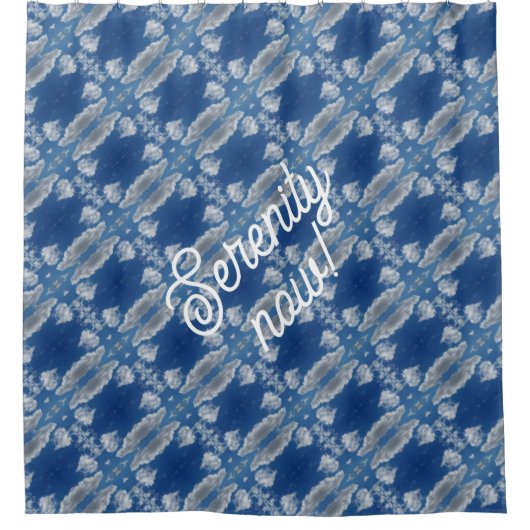 Ruhe jetzt! duschvorhang (Vorderseite)