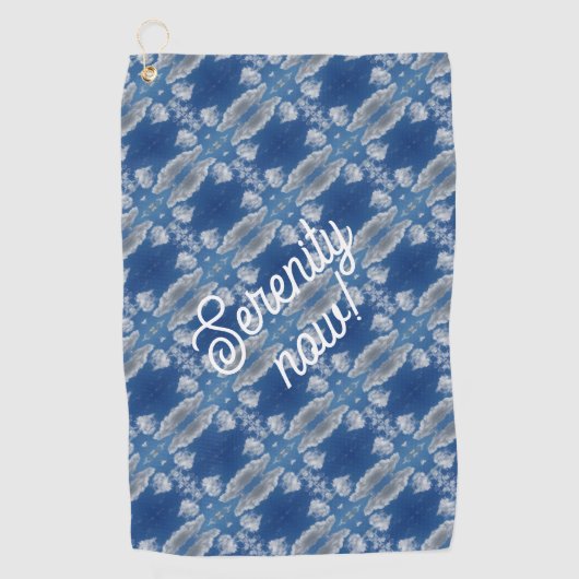 Ruhe jetzt! golfhandtuch (Vorderseite)