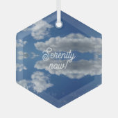 Ruhe jetzt! ornament aus glas (Vorderseite)