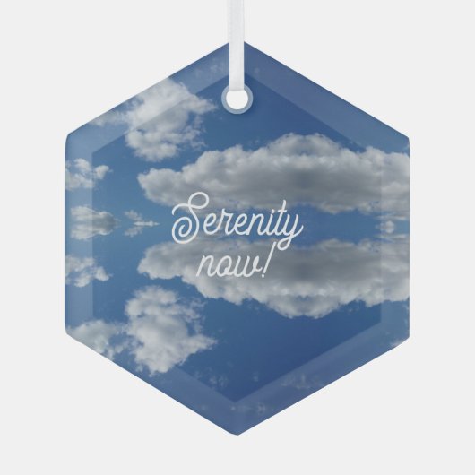 Ruhe jetzt! ornament aus glas (Vorderseite)