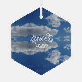 Ruhe jetzt! ornament aus glas (Rückseite)