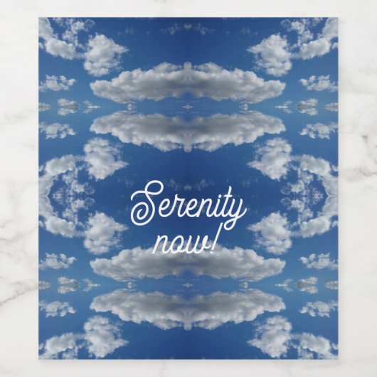 Ruhe jetzt! weinetikett (Einzelnes Label)