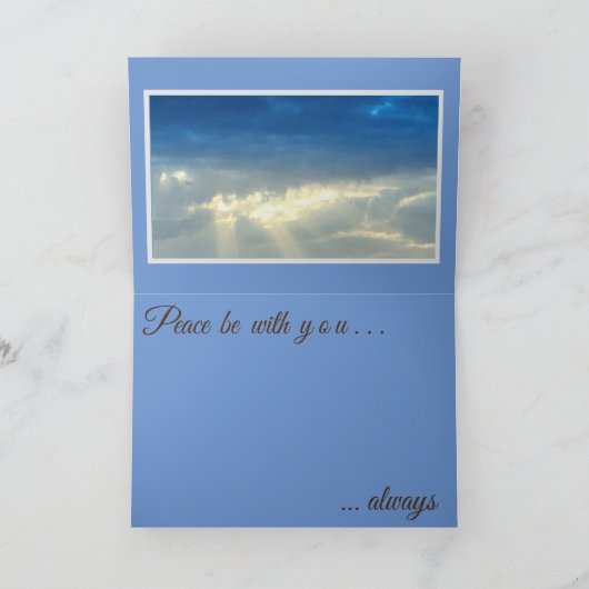 Ruhe Karte (Innenseite)