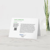 Ruhe Landschaft - KinderKunst für CHOC Karte (Rückseite)