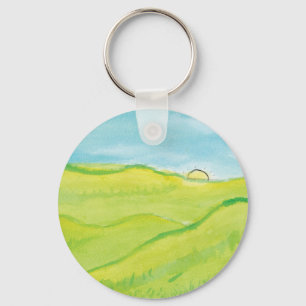 Ruhe Landschaft - KinderKunst für CHOC Schlüsselanhänger