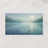 Ruhe Landschaft Massagetherapeut Visitenkarte (Rückseite)