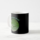 Ruhe läuft tief Walmindfulness Ozean Kaffeetasse (Vorderseite Links)