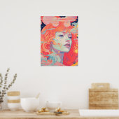 Ruhe: Lebhafte Eleganz Poster (Küche)