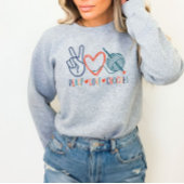Ruhe, Liebe Crochet Sweatshirt
