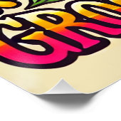 Ruhe, Liebe & Erfrischung Glossy Poster (Ecke)