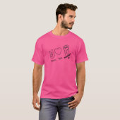 Ruhe, Liebe, feministischer AF - Hot-Rosa-T - Shir T-Shirt (Vorne ganz)