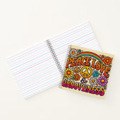 Ruhe, Liebe & Groovity Spiral Notebook Notizblock (Innenseite)