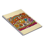 Ruhe, Liebe & Groovity Spiral Notebook Notizblock (Rechte Seite)