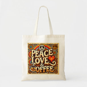 Ruhe, Liebe & Kaffee Retro Tasche