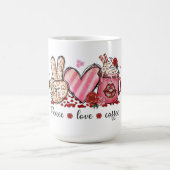 Ruhe, Liebe, Kaffee-Tasse: Stilftiger ☕ Kaffeetasse (Mittel)