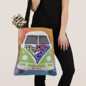 Ruhe, Liebe, Karma, Hippy, Regenbogenfarbe Tasche (Von Nahem)