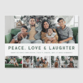 Ruhe, Liebe & Lachen Multi-Foto-Ferienkarte Magneteinladung (Vorderseite)