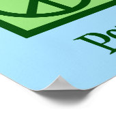 Ruhe Liebe Schwimmen Poster (Ecke)