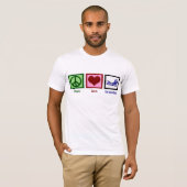 Ruhe Liebe Schwimmen T-Shirt (Vorne ganz)