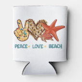 Ruhe, Liebe, Strand | Summer Vibes | VINTAG Dosenkühler (Vorderseite)