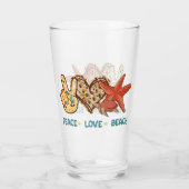 Ruhe, Liebe, Strand | Summer Vibes | VINTAG Glas (Rückseite)