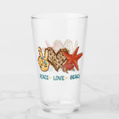 Ruhe, Liebe, Strand | Summer Vibes | VINTAG Glas (Vorderseite)