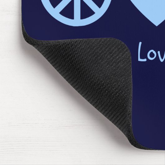 Ruhe, Liebe und Fahrräder Mousepad (Ecke)