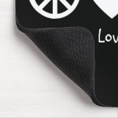 Ruhe, Liebe und Fahrräder Mousepad (Ecke)