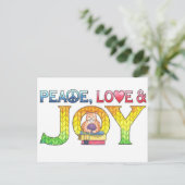 Ruhe, Liebe und Freude Inspiration Postkarte (Stehend Vorderseite)