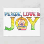 Ruhe, Liebe und Freude Inspiration Postkarte (Vorderseite)