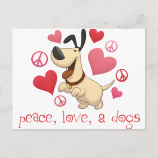 Ruhe, Liebe und Hunde Postkarte