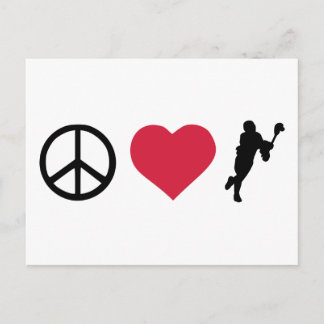 Ruhe, Liebe und Lacrosse Postkarte