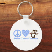 Ruhe, Liebe und Lemuren Schlüsselanhänger (Vorderseite)