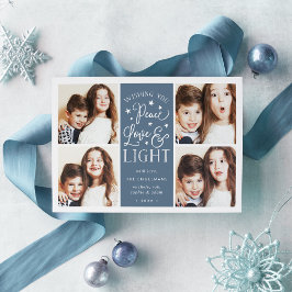 Ruhe, Liebe und Licht | Hanukkah-Foto Feiertagskarte