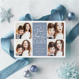 Ruhe, Liebe und Licht | Hanukkah-Foto Feiertagskarte