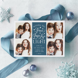 Ruhe, Liebe und Licht | Hanukkah-Foto Feiertagskarte