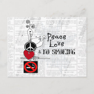 Ruhe - Liebe und NICHTRAUCHEN Postkarte