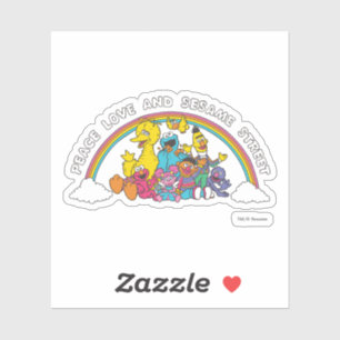 Ruhe, Liebe und Sesamstraße Aufkleber