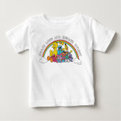 Ruhe, Liebe und Sesamstraße Baby T-shirt (Vorderseite)